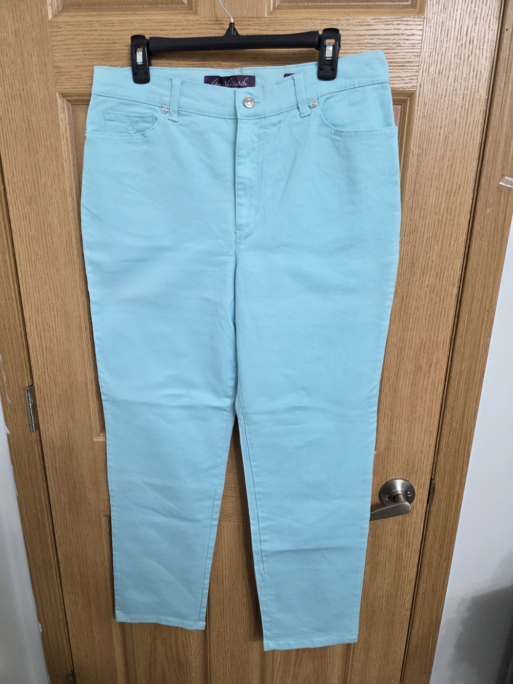 Gloria Vanderbilt Slim Ankle Jeans in Aqua